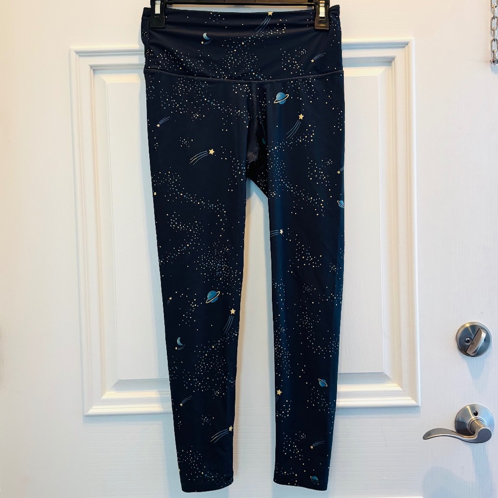 Victoria Secret SPORT Yoga SMALL Astral Space Exploration Theme Leggings RARE